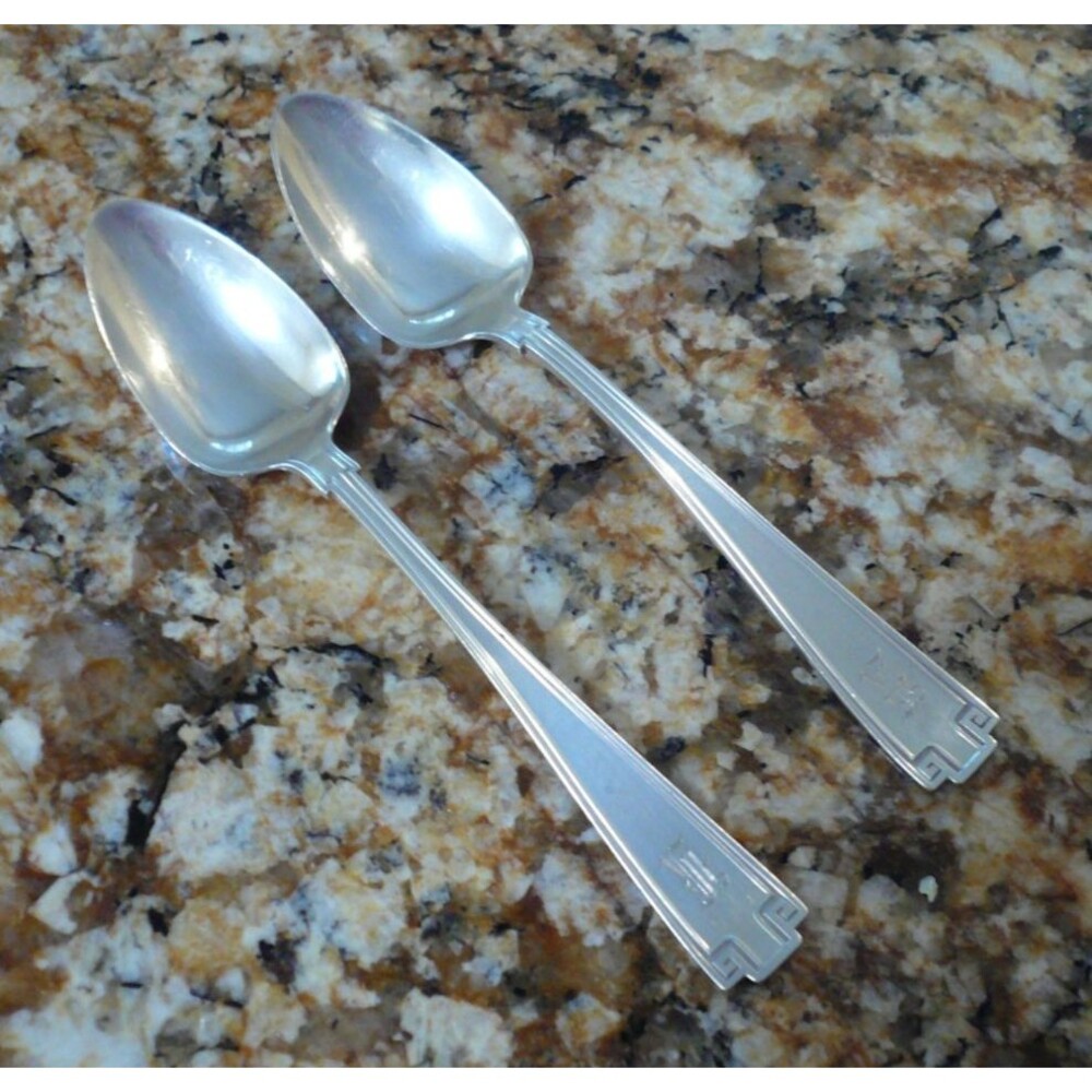 Gorham Etruscan 1913 Sterling Silver 2 5 O'Clock Teaspoons 32 grams Mono K